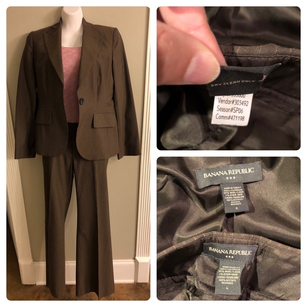 Banana Republic pinstripe suit